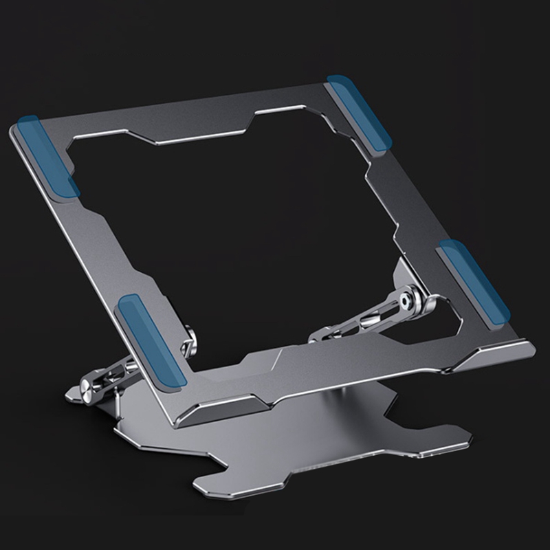 Laptop Stand Ergonomic Aluminum Height-Adjustable Computer Stand Desktop Laptop Stand for 11-17 Inch Laptop