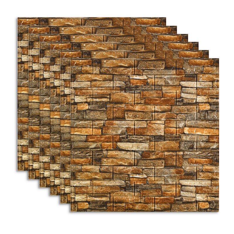 3d murstein pe skum vegg klistremerker paneler rom dekal retro stein dekorasjon preget stue barn safty soverom hjemme dekor