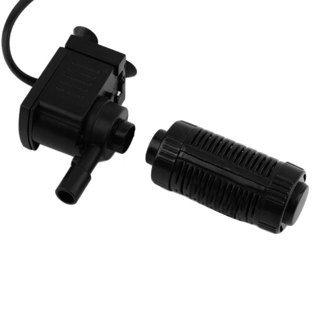 Small Round Cylinder Fish Tanks Mini Filter Water Purifier 3 In 1 Ultra-Quiet Aeration Pump: 5W with rain