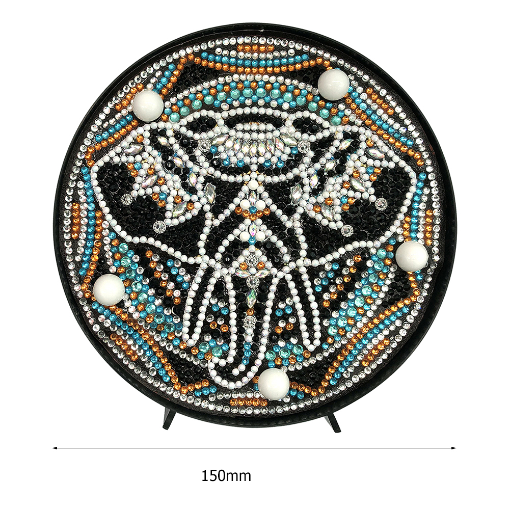 Diamant Malerei LED Lampe Licht Mandala 5D Diamant Stickerei Landschaft Strass DIY Diamant Weihnachten Halloween
