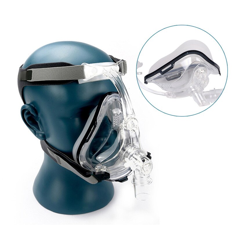 FM1 Volgelaatsmasker Cpap Auto Cpap Bipap Masker Met Gratis Hoofddeksels Wit Sml Voor Slaapapneu Osahs osas Snurken Mensen
