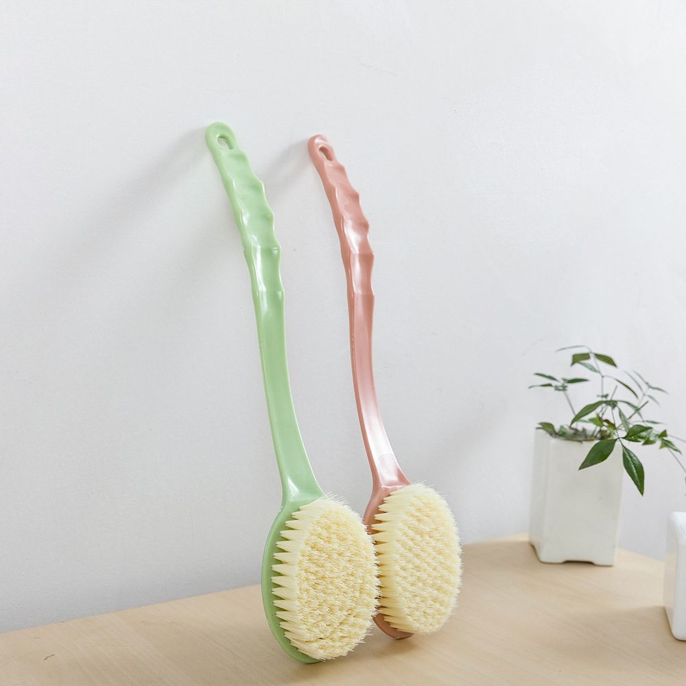 1pc långa handtag badborste mjuk hud massager dusch skrubber kroppsrengöringsborste exfoliering badrumstillbehör