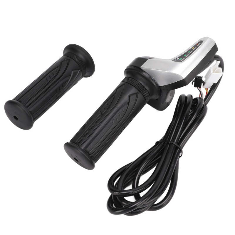 Elektrische Fiets Gashendel Set, 805 LCD Display, Elektrische Fiets Scooter Twist Half Gashendel met LCD Paneel voor 22.5mm Stuur