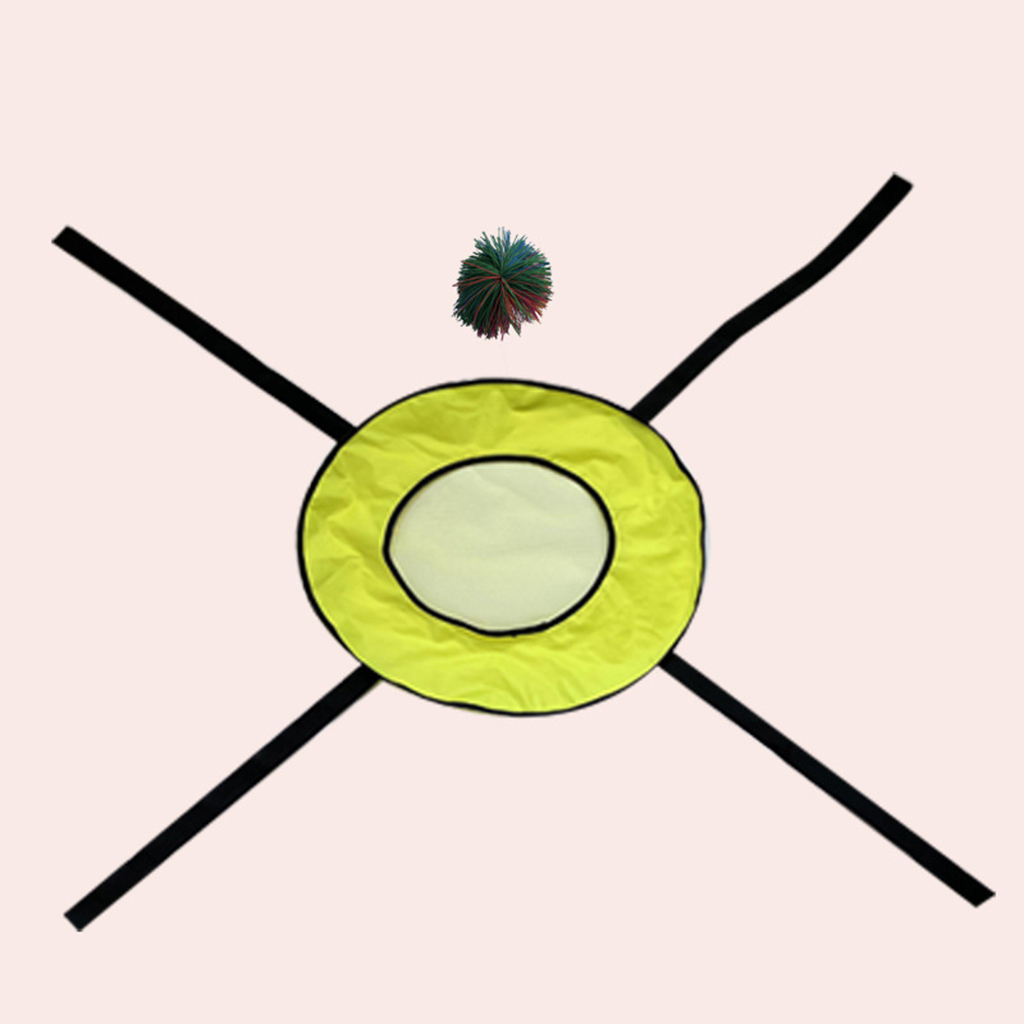 Throwing and catching ball interactive game props outdoor activities school supplies: Yellow