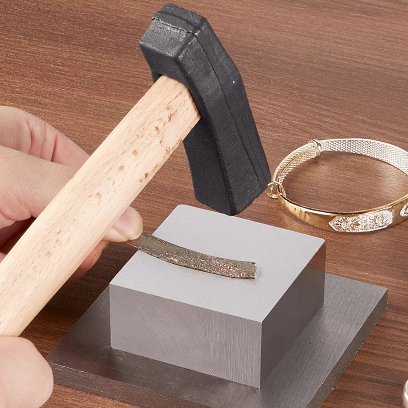 Herramienta de joyería, martillo de textura, martillo de textura dorado y plateado, herramientas de reparación de joyería, herramientas hechas a mano multifunción