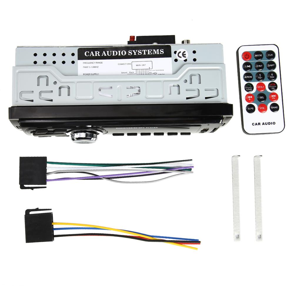 VODOOL 1Din Car Radios Stereo Bluetooth Remote Control AUX-Input USB/RCA FM Audio MP3 Player In-Dash Auto Radio