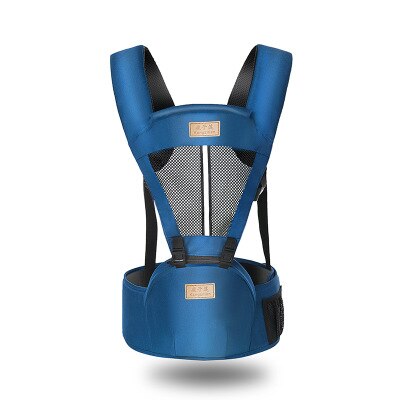 Portador de bebé ergonómico taburete de cintura para bebé recién nacido andador portabebés seguro cinturón de viaje infantil 9A: blue