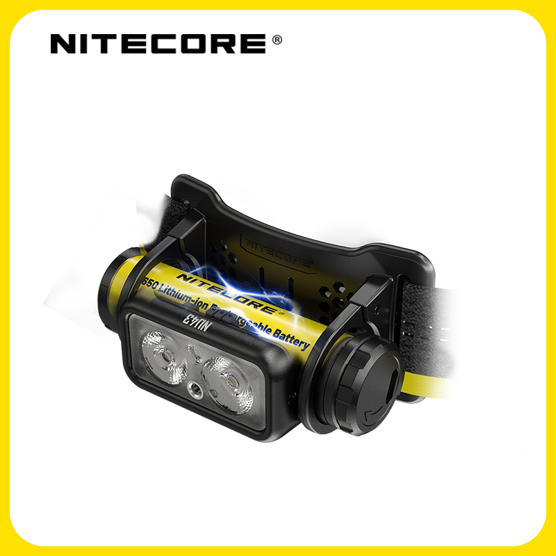NITECORE NU43 Rechargeable Headlamp White & Red Light Lantern Outdoor Camping Headlight Flashlight Built-in 3400mAh Battery