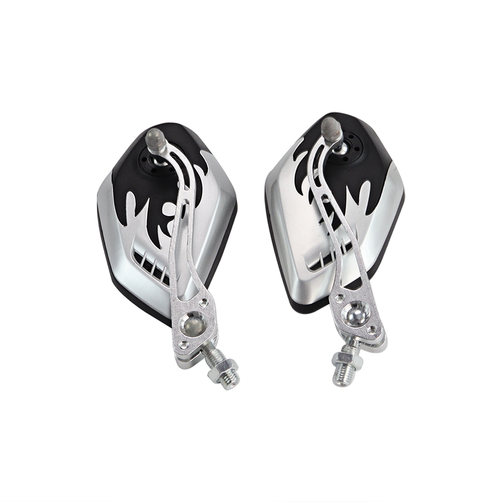 2 Stks/set 8/10Mm Aluminium Motor Scooter Motorfiets Stuur Mount Achteruitkijkspiegels: MULTI