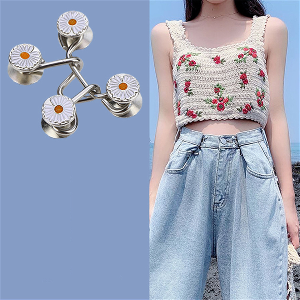 Adjustable Waist Sewing-Free Detachable Jeans Waist Stretch Big Change Small Adjustable Metal Button Waist Buttons