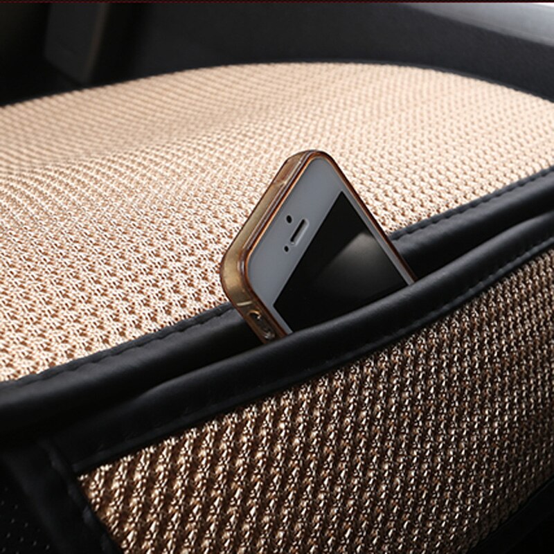 Letni fotelik samochodowy oddychający lodowy jedwab cztery pory roku poduszki na siedzenia samochodowe podkładka ochronna przednia podkładka pasuje robić większości samochodów