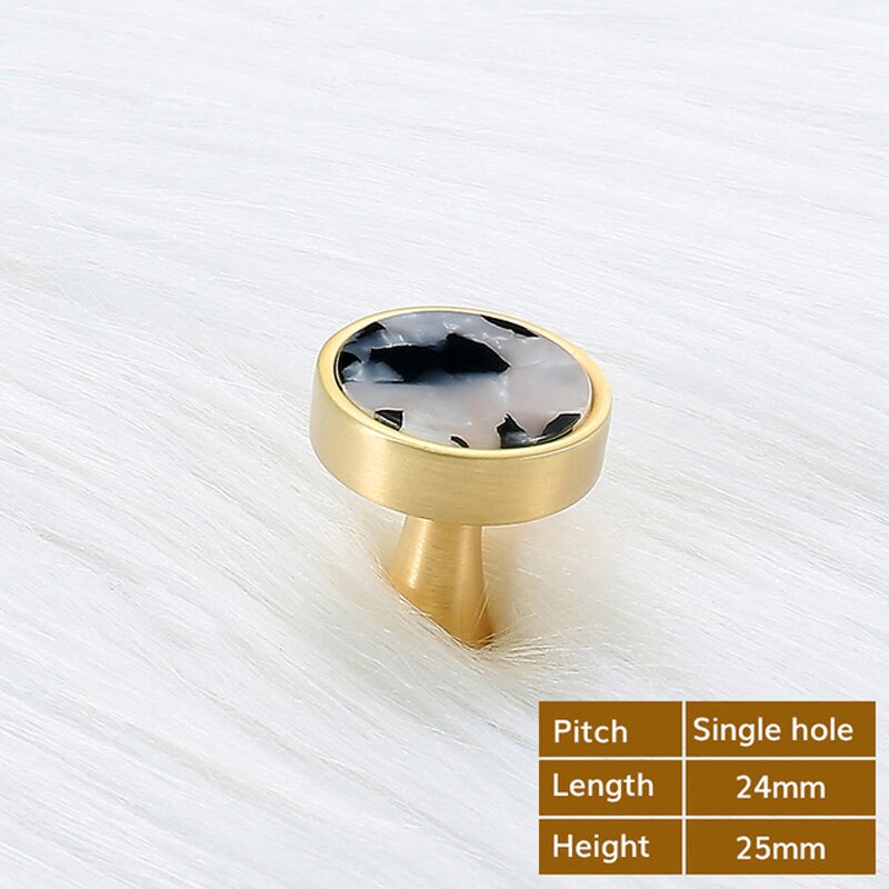 European Door Knobs and Handles for Kitchen Cabinet Zinc Alloy Furniture Handles Marble Vein Gold Drawer Pulls Wall Hanging Hook: 11