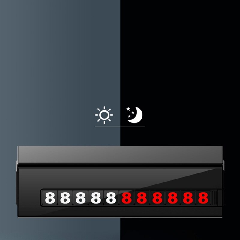 Car Stickers Temporary Parking Card Telephone Number Holder Auto Park Mobile Phone Number Plate Car Numbers Stickers