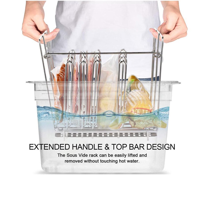 11L Fit 3rd Generation Smart Wifi Control Sous Vide Container Stainless Steel Rack