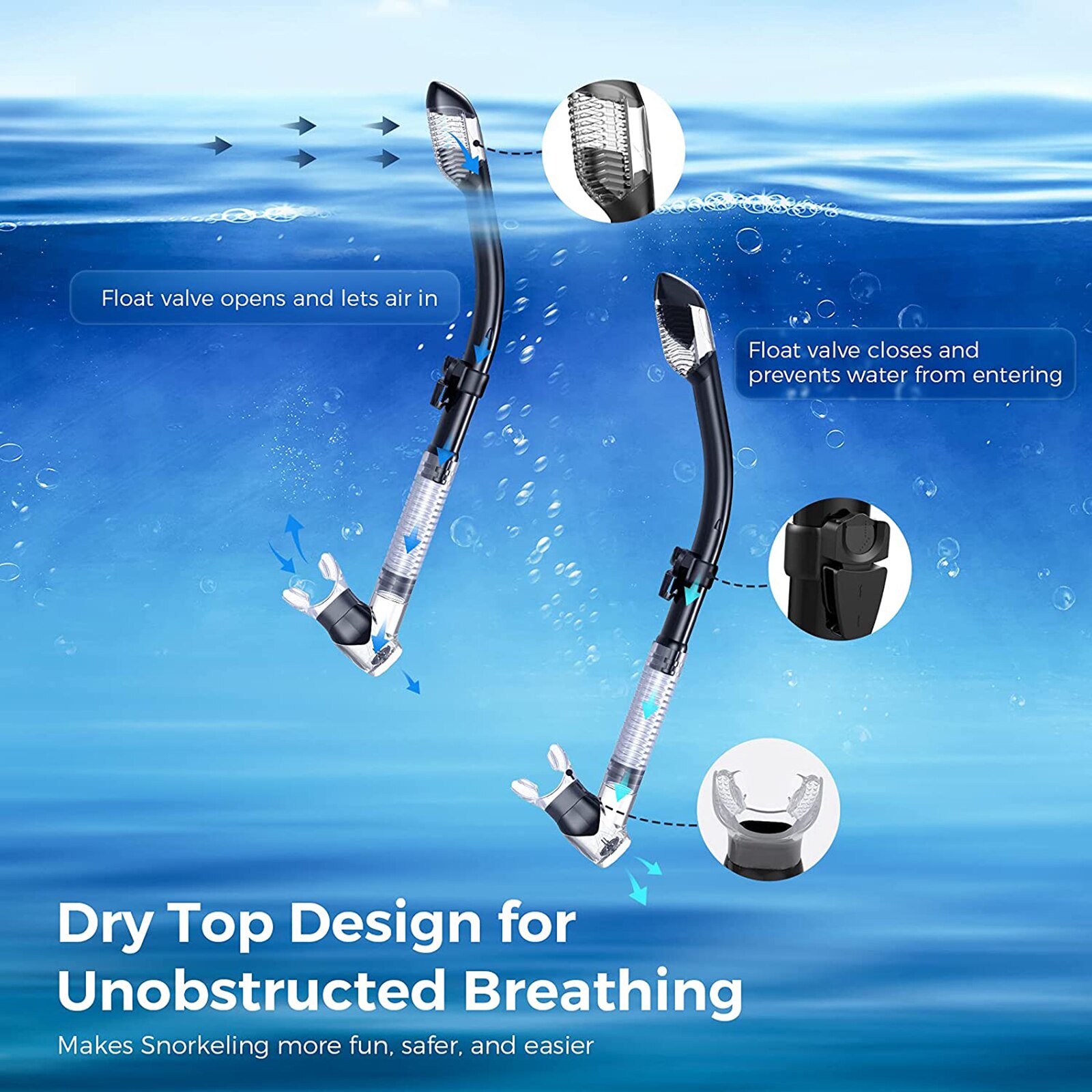 Ensemble de lunettes de plongée avec support de tuba sec, pour Gopro, masque de plongée , équipement spécial de piscine