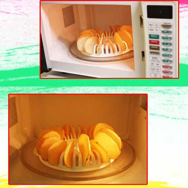 DIY Lage Calorieën Microwave Oven Fat Free Chips Maker Home