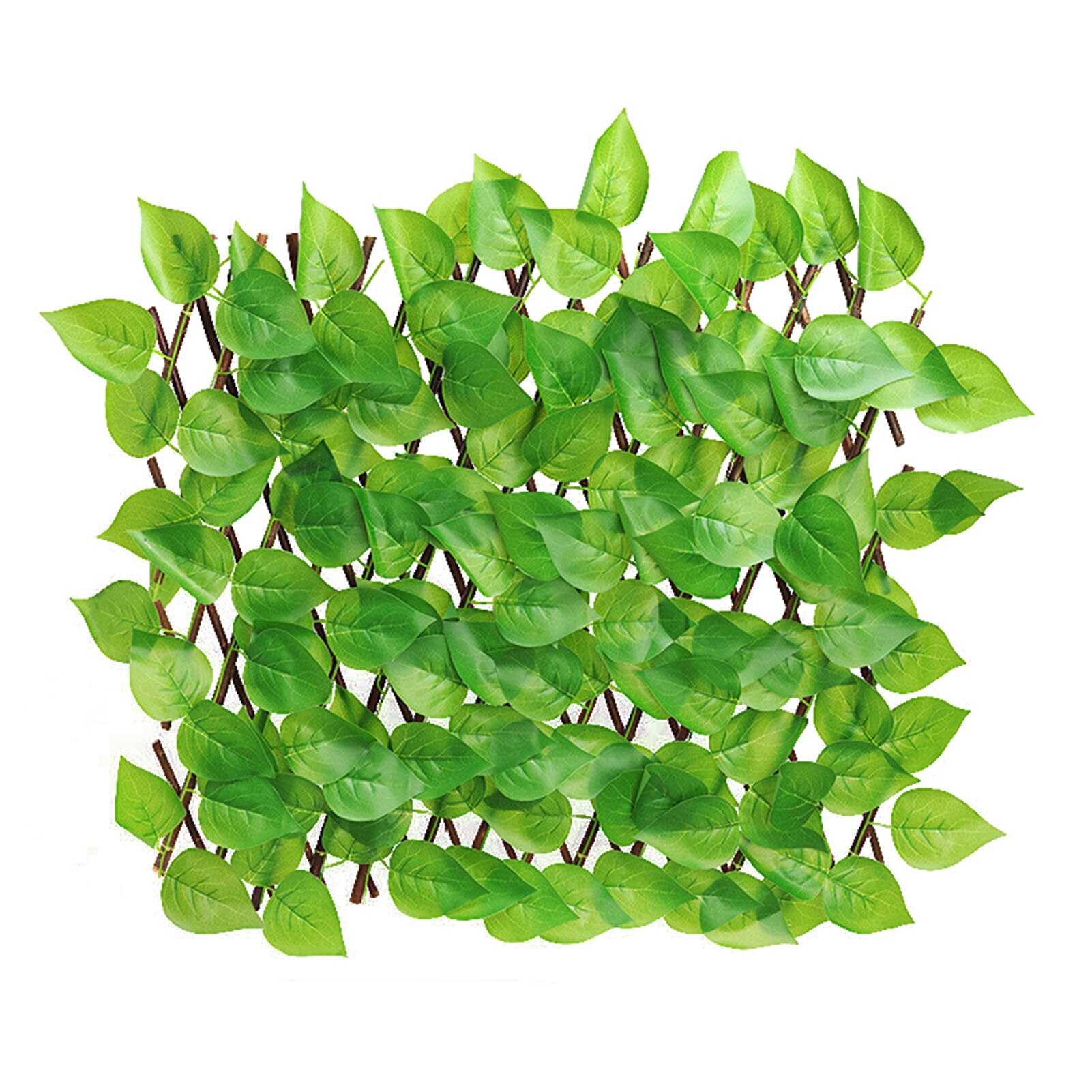 Artificial Wooden Fence Privacy Fence Garden Hedge Faux Privacy Fence Wood Vines Climbing Frame Garden & Yard Plant Decor