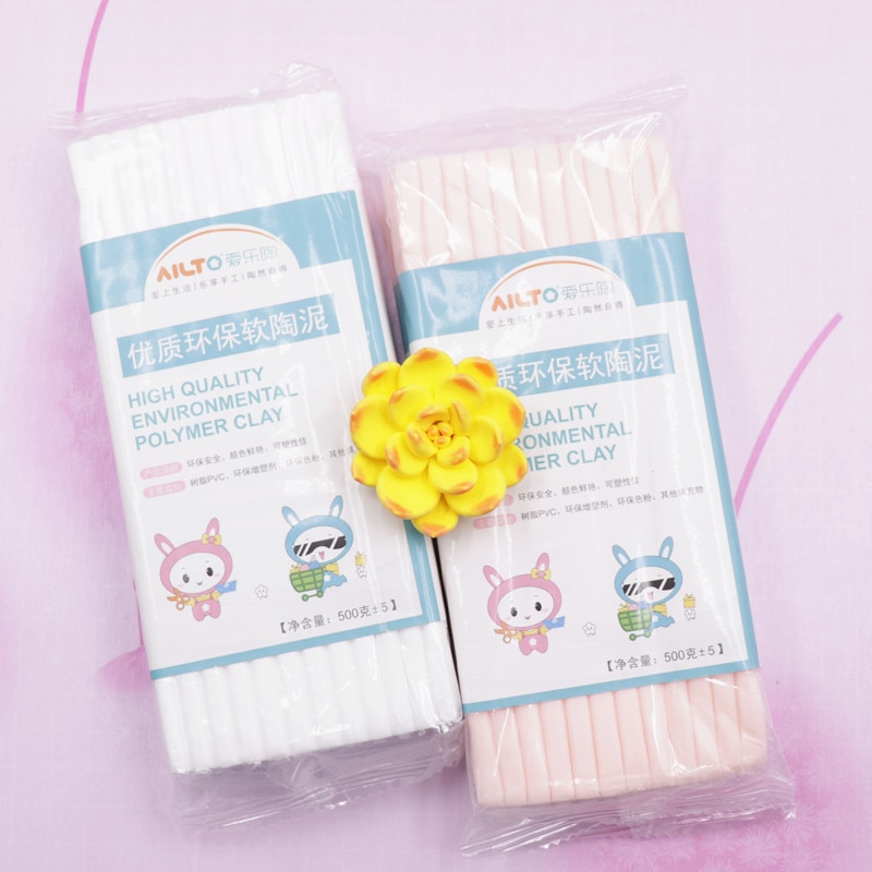 Myk leire dukke leire 250g hud hvit leire keramikk diy håndlaget materiale miljømessig leire jord myk leire skulptur