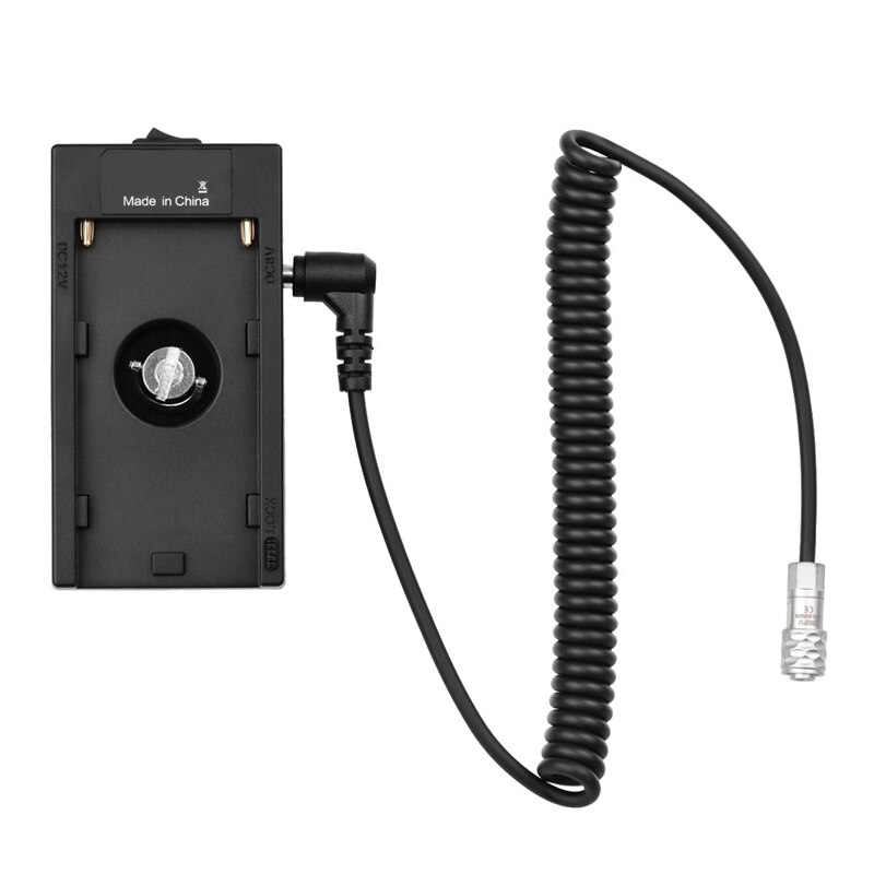 NP-F970 płytka robić baterii uchwyt adaptera BMPCC kabel zasilający robić kamery 4K/6K