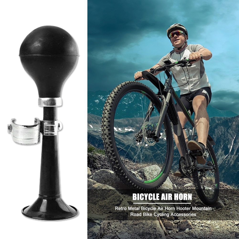 Retro Metal bicicleta aire cuerno personalidad bicicleta Bell carretera de montaña bicicleta plegable equipo de ciclismo accesorios 21x5.9x5.9cm