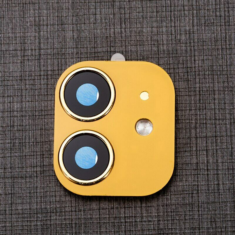 Lens Sticker Voor Iphone Xr/Xs Camera Cover Seconden Veranderen Nep Camera Voor Iphone 11 ND998: YELLOW