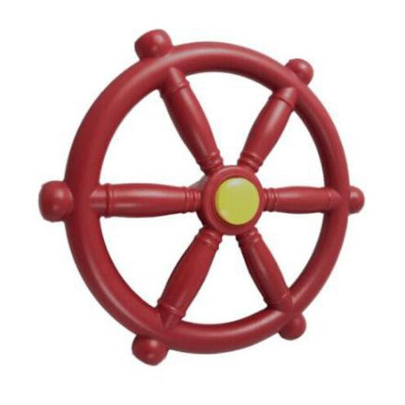 Bateau jouet pour enfants / ensemble de balançoires à volant de bateau, petits équipements pour la maison, ensemble de jouets pour le jardin avec kit de fixation rouge