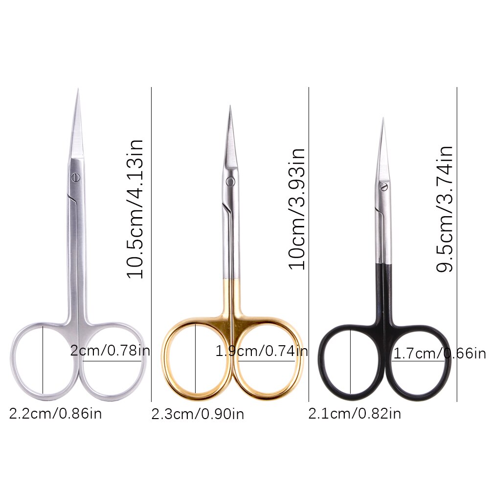 Manicure Scissors Curved Tip Regrowth Cuticle Clipper Pedicure Scissor Stainless Steel Dead Skin Remover Nail Tools