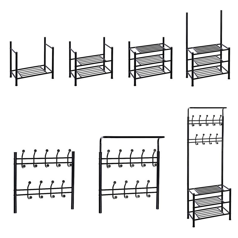 Kledingrek Vloerstaande Kleren Opknoping Opslag Plank Kleerhanger Rekken Thuis Eenvoudige Stijl Slaapkamer Meubels Verwijderbare Hwc