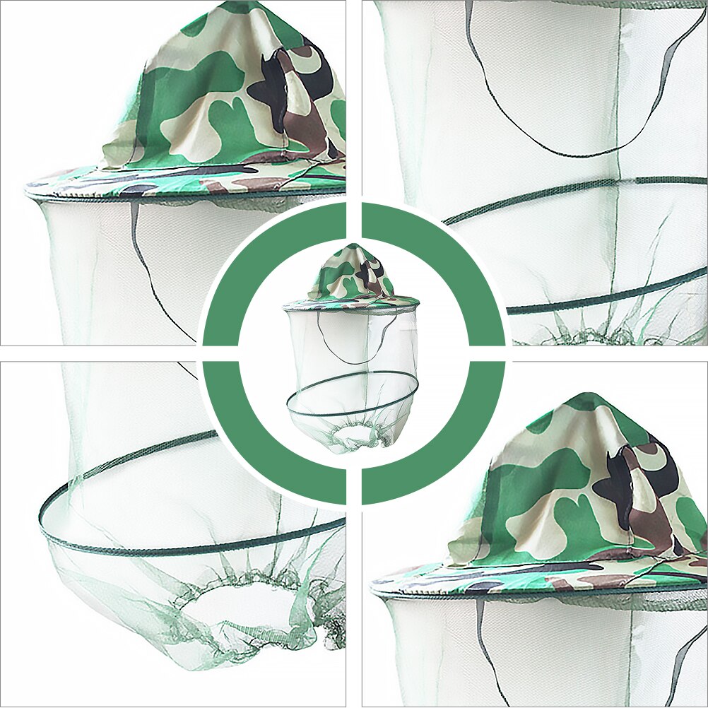 1 pc bijenwerende pet anti-bijenhoed anti-inserthoed anti-muggenhoed voor buiten mannen mensen vissers