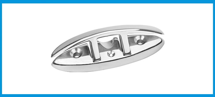 5 Inch Folding Boat Cleat 316 Stainless Steel, Marine Flip Up