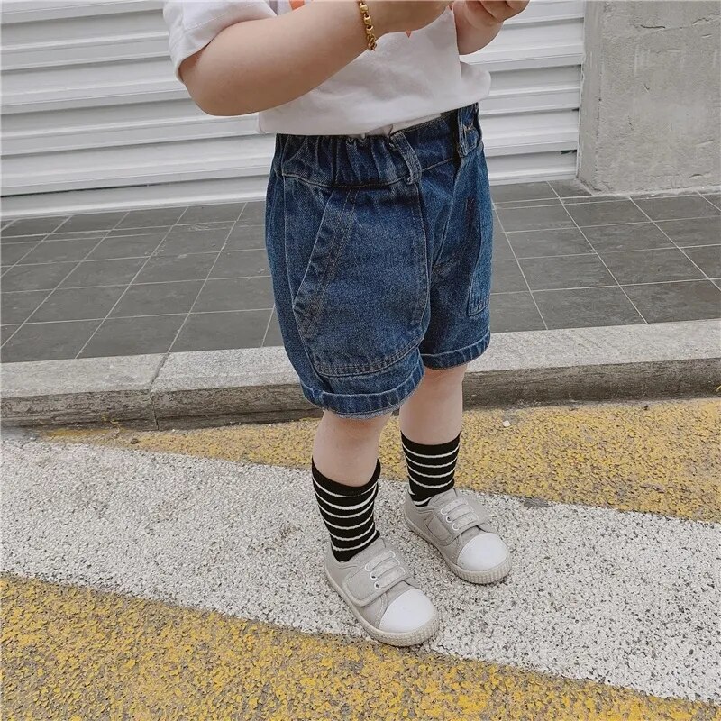 VIDMID jeans casual per ragazzi e ragazze pantaloncini per bambini pantaloncini di jeans estivi per bambini P6120