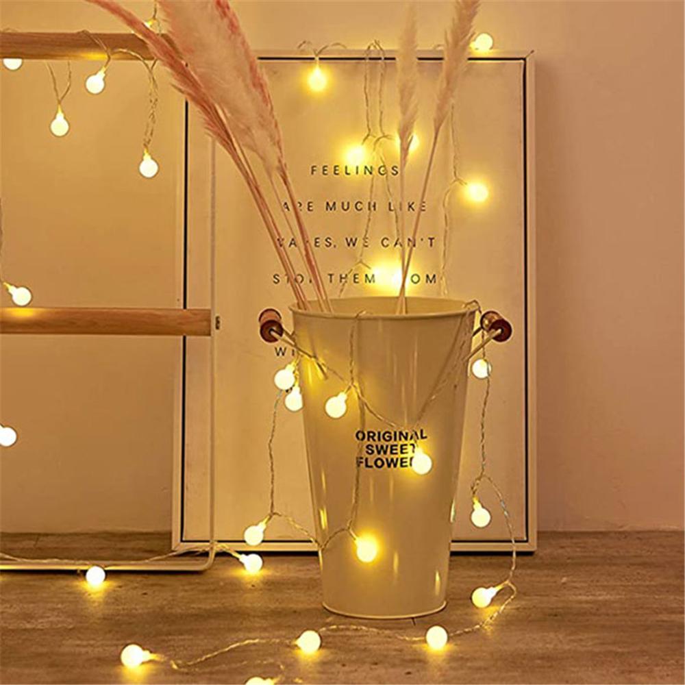 Led Globe Ball String Lights,Indoor Outdoor Globe Fairy Verlichting Voor Slaapkamer Cafe Patio Tuin Boom Decoratie, Warm