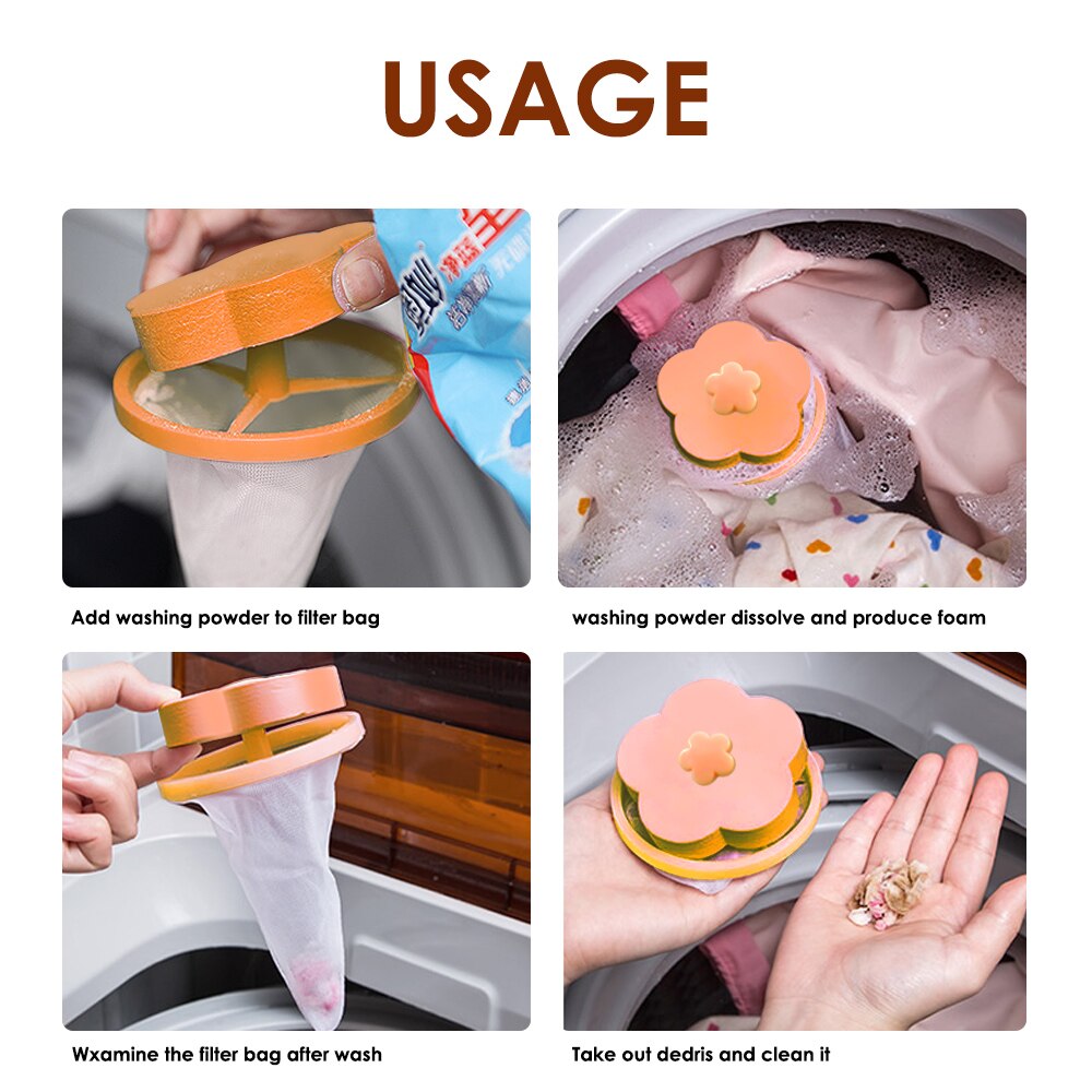 Cleaning Washing Machine Filter Mesh Net Bag Floating Pet Fur Catcher Filtering Hair Removal Device Wool Cleaning Supplies