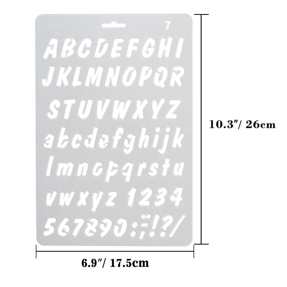 Letter Number Symbols Template To Paint Large Walls Templates Painting Bullet Journal Supplies Pattern