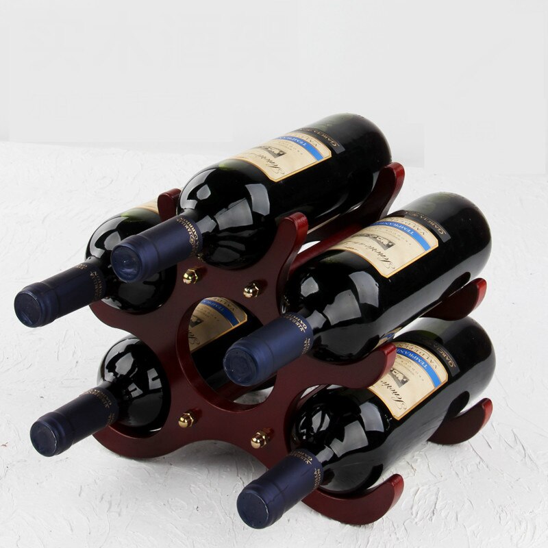 Vinstativ vinstativ i tre nordisk enkel vinholder champagnewhiskyutstillingsstativ i tre botellero de vino wijnrek