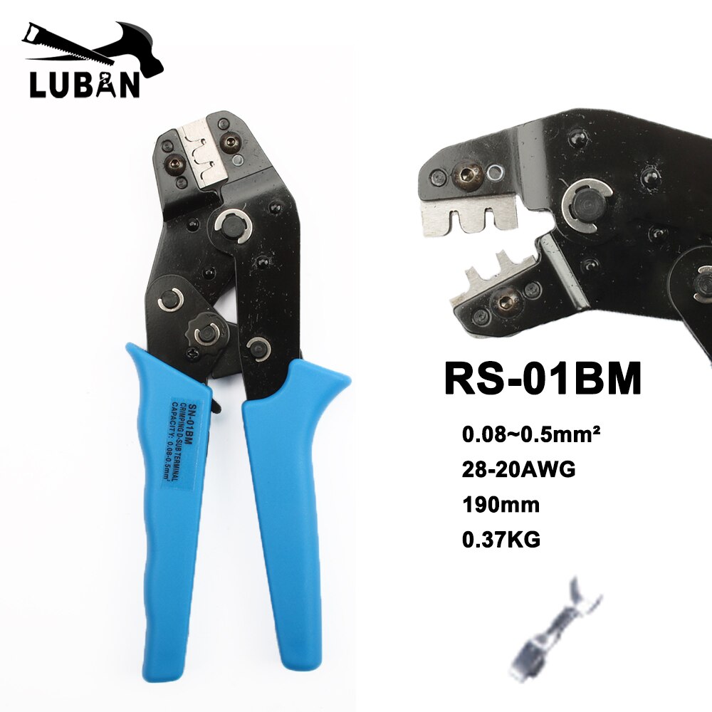 RS-01BM SN-01BM terminal spring clamp terminals Crimping Tool Crimping pliers For D-SUB SN-48B SN-28B SN-02BM: without package / RS-01BM SN-01BM