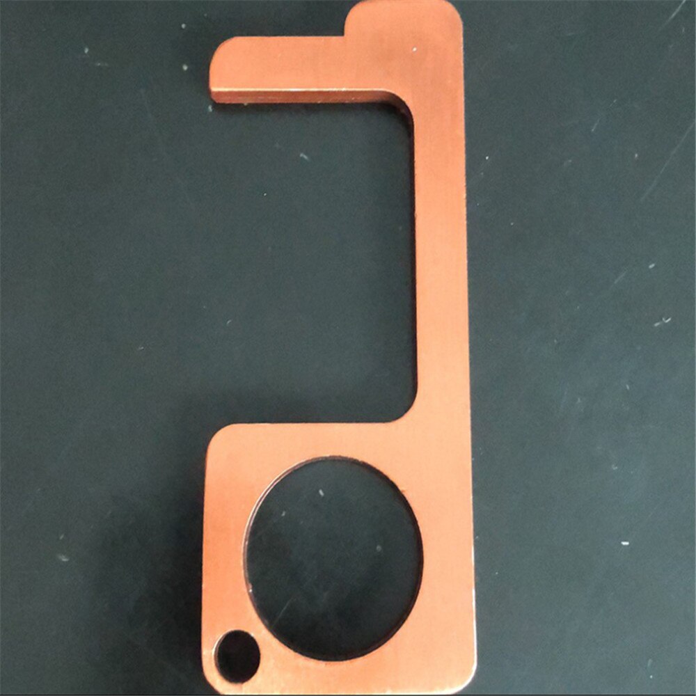 Pulsador de botón EDC de Metal para puerta, colgante de llavero abierto, No táctil, Stylus para interior, OutdAssistant, herramienta anticontacto