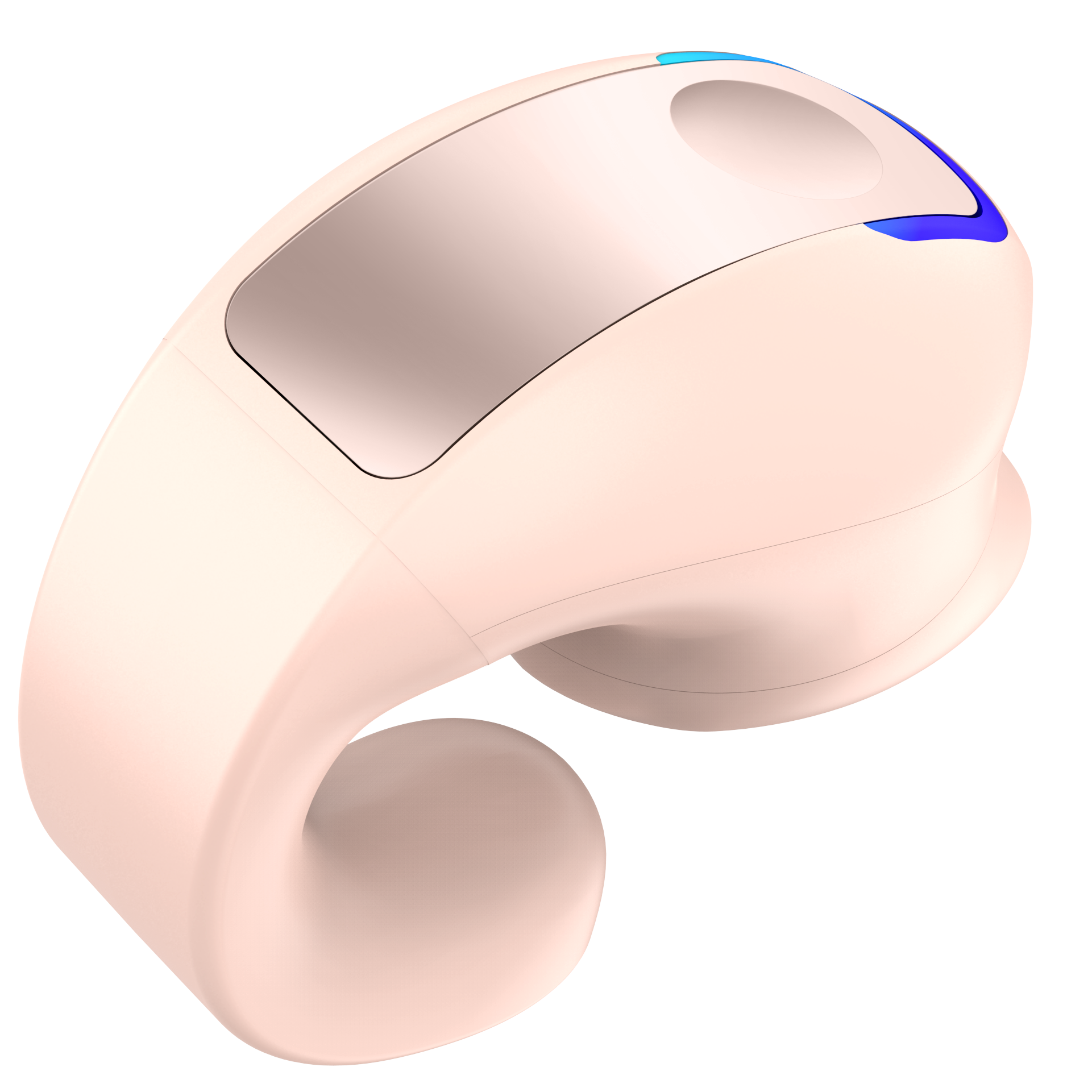 Bezprzewodowy zestaw słuchawkowy Bluetooth z przewodnictwem kostnym 5.3 Rozmawiający zestaw słuchawkowy z klipsem Długotrwałe noszenie bez bólu Bardzo długa żywotność baterii: Różowy