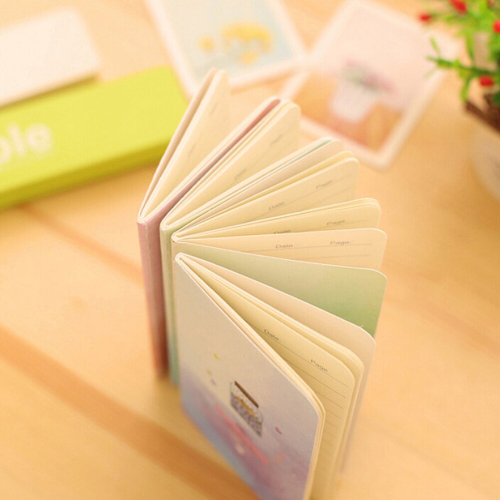 Mini diarios de bolsillo, cuaderno de notas de papel, diario para viajeros, suministros escolares bonitos, papelería de oficina para niños