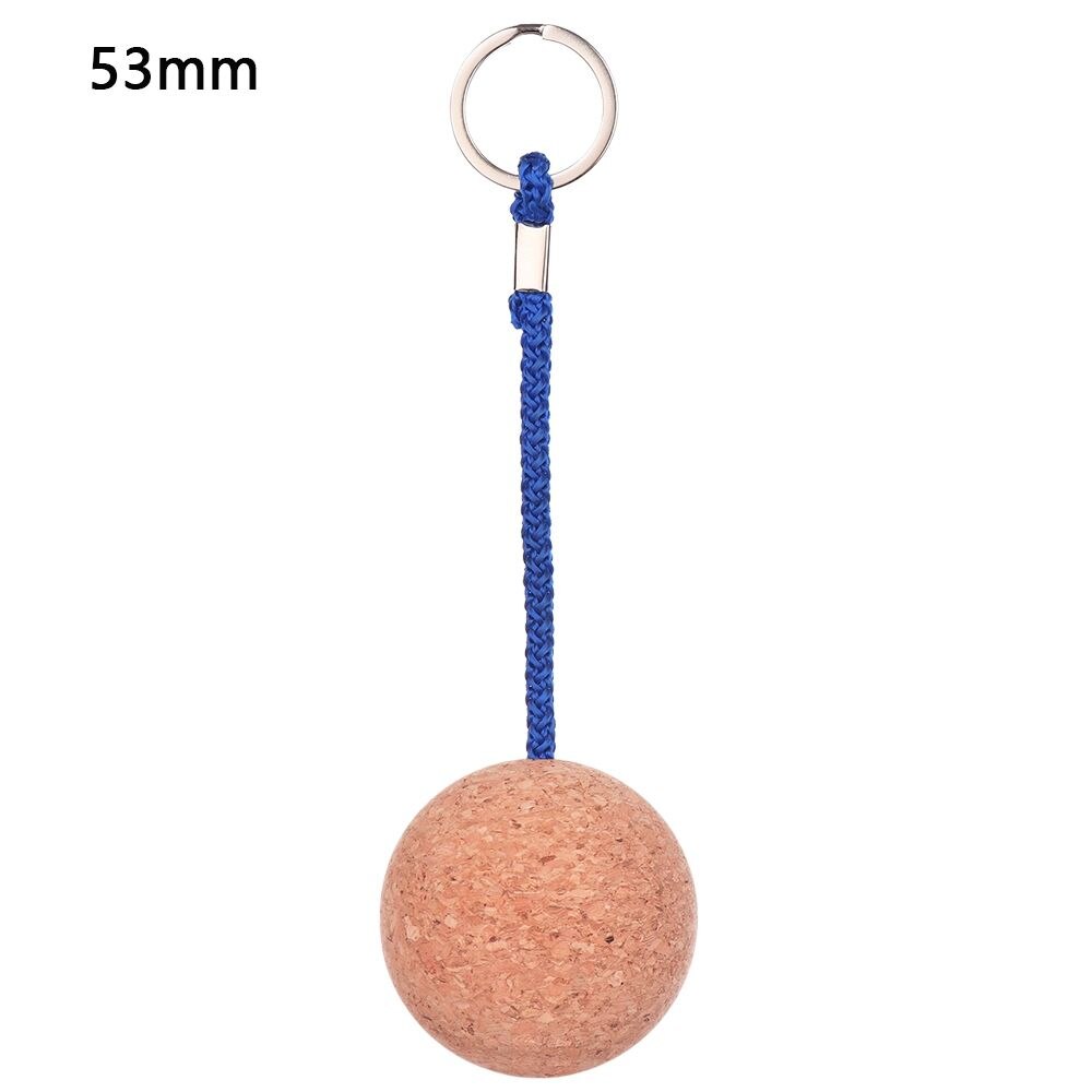 53Mm/35Mm Kurk Bal Sleutelhanger Drijvende Boei Sleutelhanger Houder Voor Water Sport Strand Reizen Vissen Duiken roeiboten: 53mm