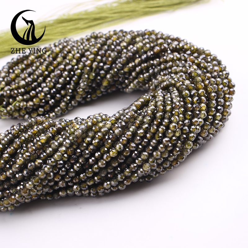 Zhe Ying 3mm Faceted Dark Blue Zircon Beads Small AAA Cubic Zirconia Beads for Bracelet Making DIY Jewelry Accessories: Hot Pink