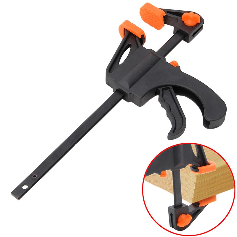 4 Inch Wood-Working Bar Clamp Quick Ratchet Release Speed Squeeze DIY Hand Tools