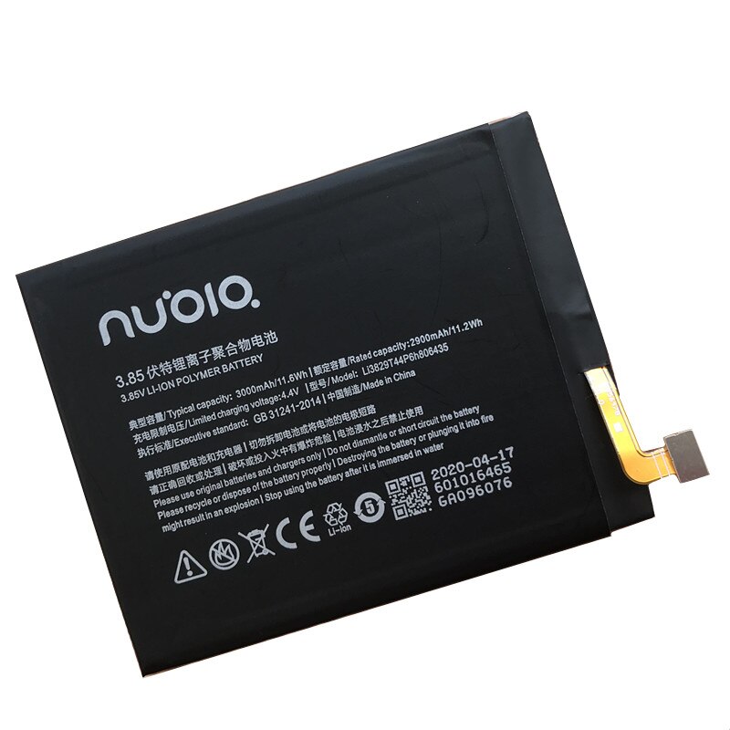 100% Original 3000mAh Li3829T44P6h806435 For ZTE Nubia Z11 NX531J / M2 Play NX907J / M2 Lite / M2 Youth Edition Battery
