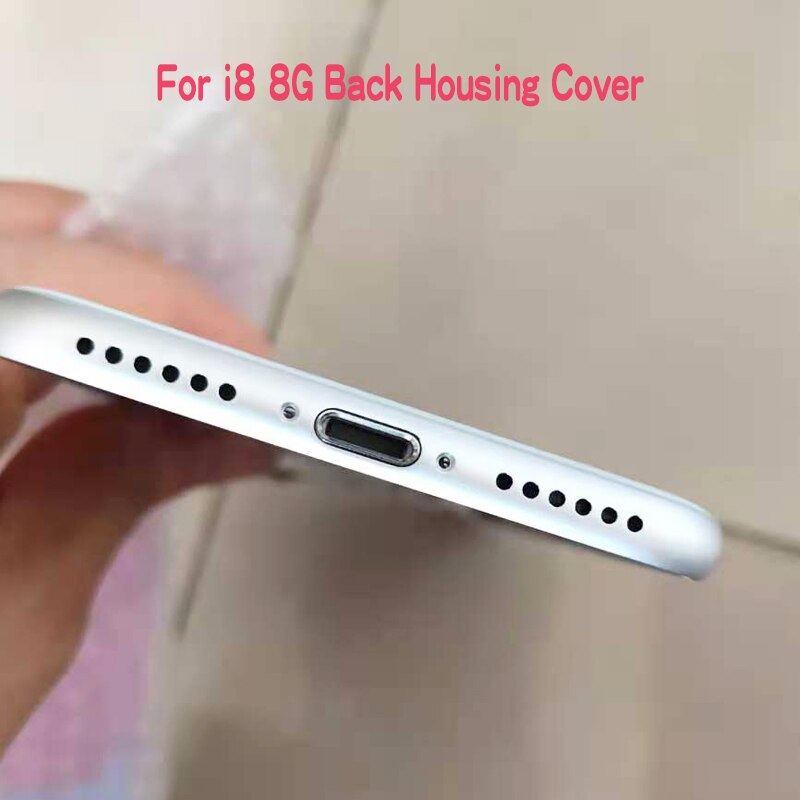 Aaa qualidade para iphone 8 plus 8 plus 8g habitação capa bateria porta traseira chassis quadro com capa traseira de vidro + ferramenta bateria adesivo