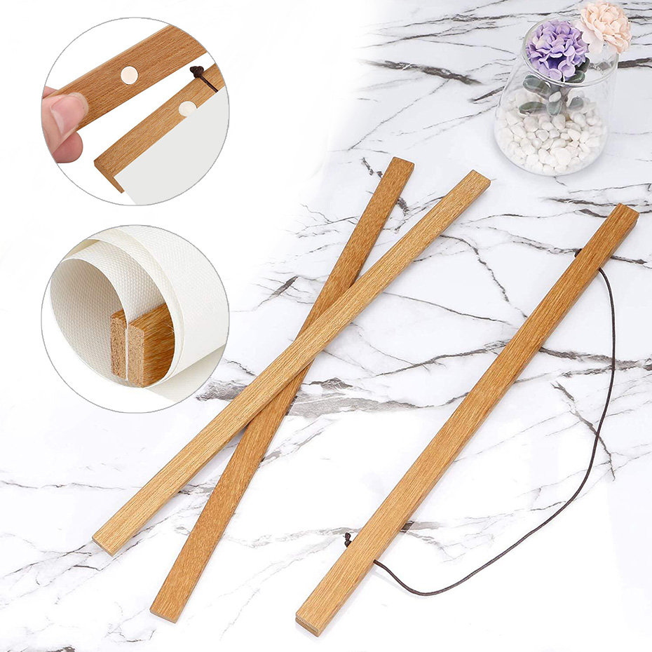 1PC Magnetische Houten Foto Poster Hanger Frames Foto's Muur Canvas Print Schilderij Teak Grenen Hout Woonkamer Home Decor