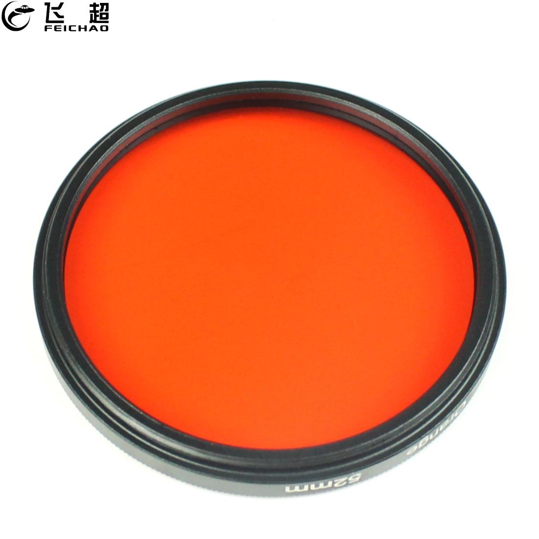 1x filtre de couleur 52mm pour Gopro Hero 8 caméra d'action 58mm objectif universel DSLR verre rouge Orange jaune bleu pour Canon Nikon Sony