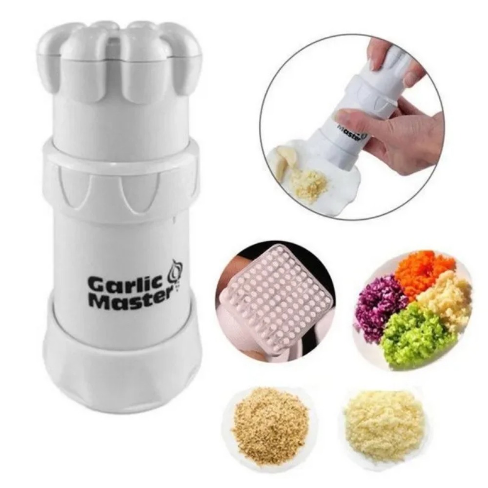Multifunktionale Knoblauchpresse, Knoblauchschneider, geeignet zum Kochen in der Küche, kleines Küchenwerkzeug, Knoblauchzerkleinerer, Radtyp