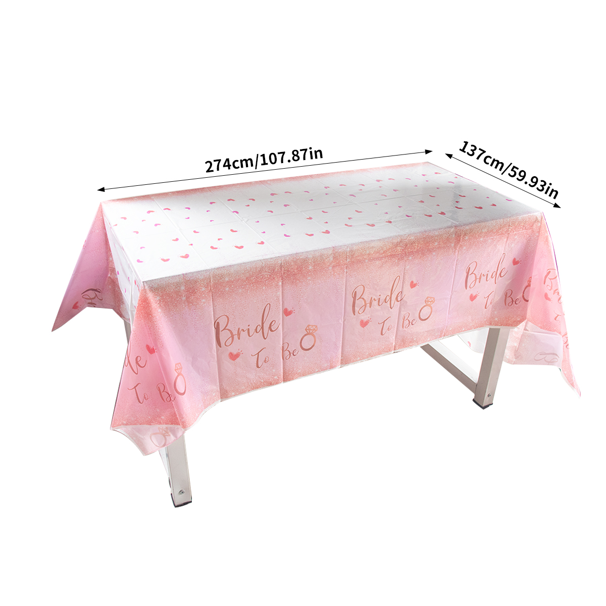 Dekoracja na wieczór panieński, panna młoda, różowy papierowy talerzyk, baner, okulary przeciwsłoneczne, akcesoria na wieczór panieński