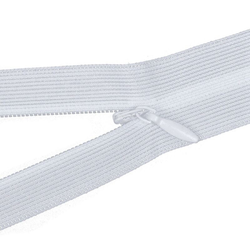Cremallera oculta Invisible de nailon 16 Uds. Negro y 14 pulgadas (blanco) largo 40cm Modelo 3