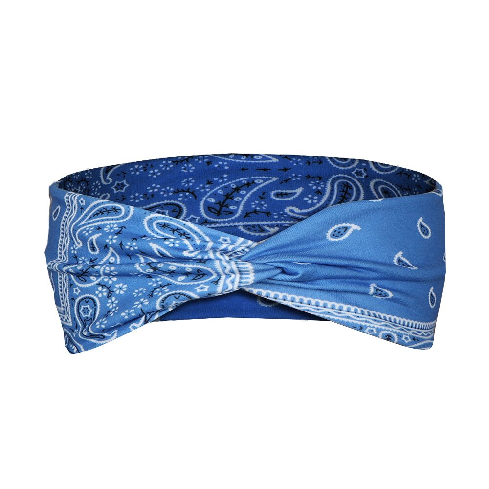 Bohemian Cross Elastic Hair Band Women Chiffon Silk Headband For Ladies Head band Hair Accessories Sports Wash Headwear: 3